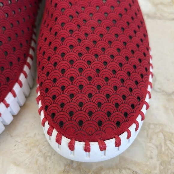 ILSE JACOBSEN - TULIP Slip on Flats Deep Red - Picture 10 of 14